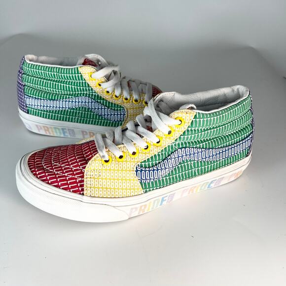 Vans Old Skool Canvas Pride LGBTQ+ Lo Top Sneakers Shoes 508357 Women 8.5 - Picture 1 of 15